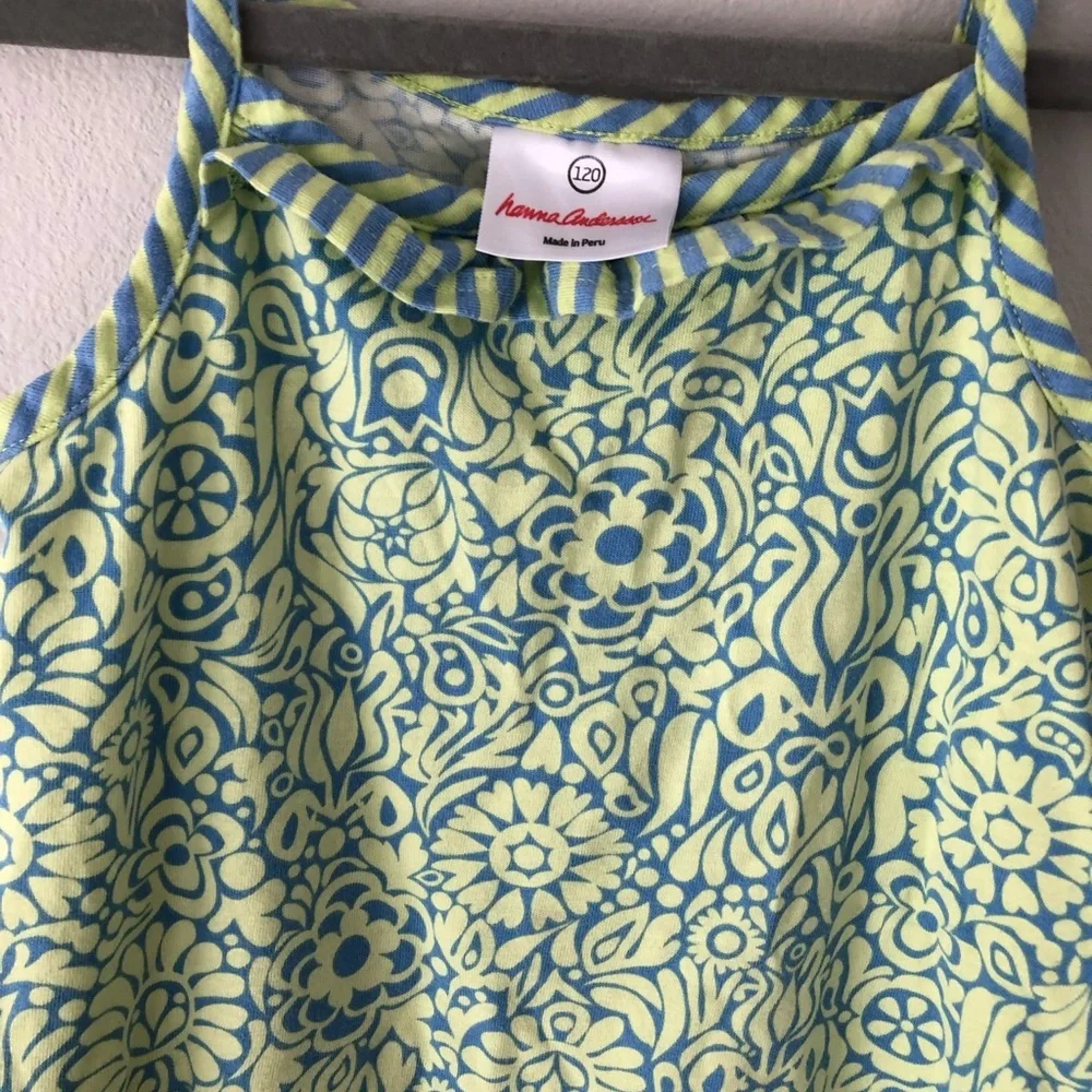 Hanna Andersson Green Boho Print Long Dress- FINAL PRICE - Picture 3 of 3
